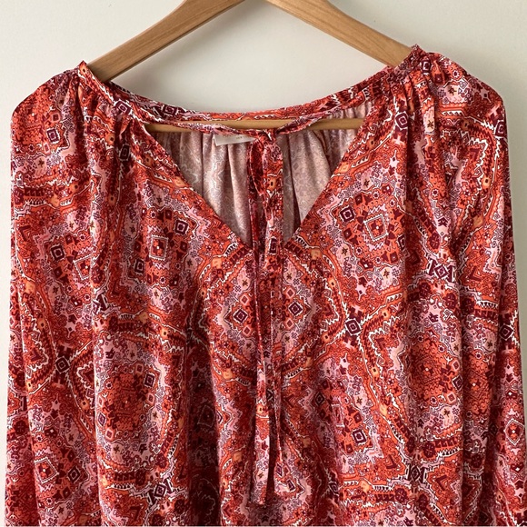 Ramy Brook Women's Long Sleeve Floral Bohemian Printed Dailey Top Size S - Picture 7 of 13